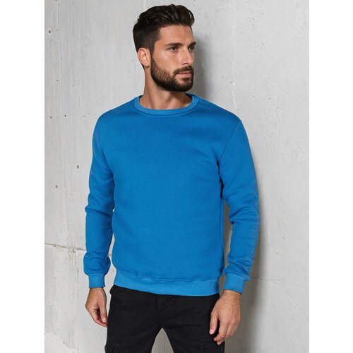 DStreet Bluza męska basic niebieska Slike
