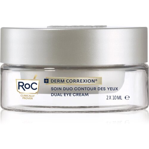 Roc Derm Correxion Dual Eye krema proti gubam za predel okoli oči 2 v 1 2x10 ml Slike