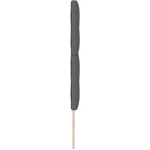  LED glava kreveta s LED trakama Tamno siva 200 cm tkanina - Tamno siva 200 cm Visoki uzglavlje Slike