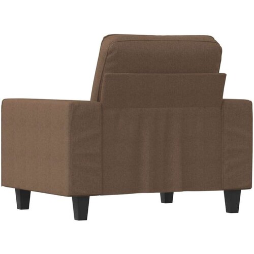  Fotelja smeđa 60 cm od tkanine Slike