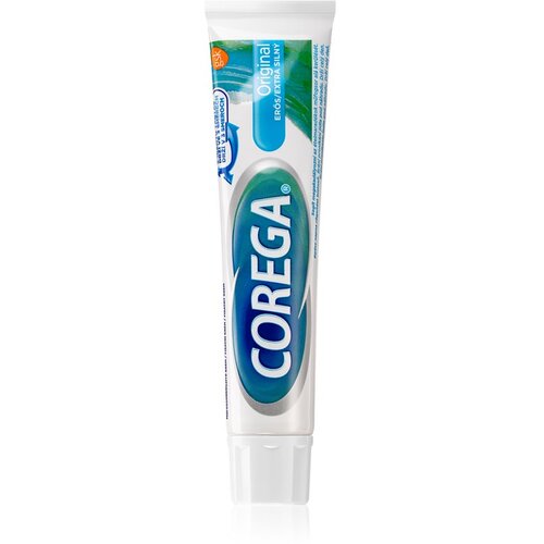 Corega Original Extra Strong fiksacijska krema za zubnu protezu s dodatno pojačanim učvr&amp;scaron;ćivanjem 70 g Slike