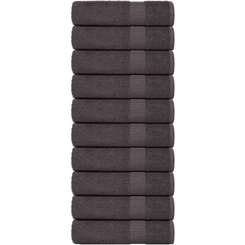 vidaXL Brisače za roke 10 kos FROGN antracit 50x100 cm 100% bombaž Cene