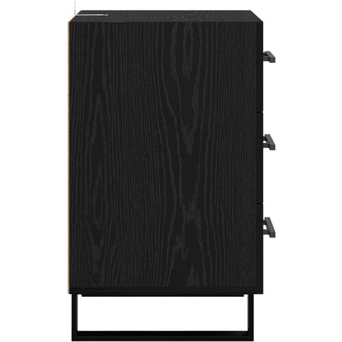  Noćni ormar Crni hrast 40 x 40 x 66 cm Konstruirano drvo Slike