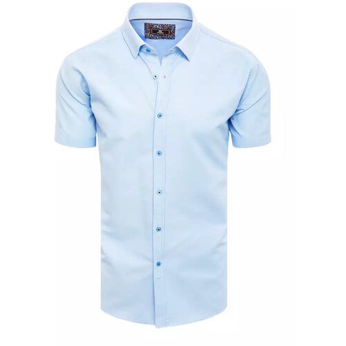 DStreet blue men's short sleeve shirt Slike