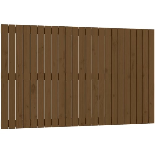 Maison Chic stensko posteljno vzglavje - vzglavna omarica - nočna omarica medeno rjavo 147x3x90 cm borovina, (21706714) Cene