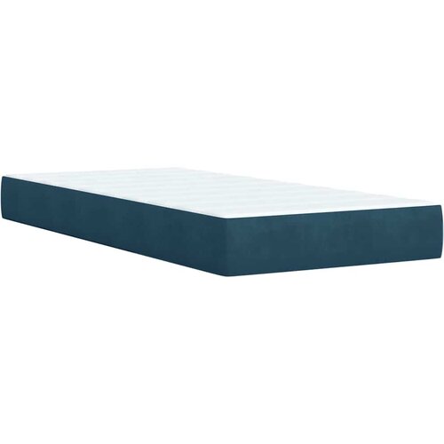 Box spring krevet s madracem plavi 90x190 cm bar&amp;scaron;unasti Slike