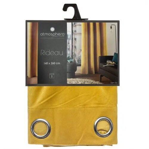  ZAVJESA LILOU 140X260CM POLIESTER OKER ATMOSPHERA Cijene