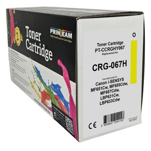  Toner Print-Team Canon CRG-067H Yellow NOVI CHIP Cene