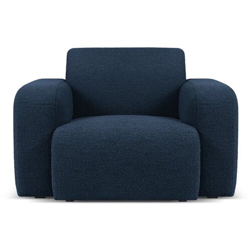 Micadoni Home Tamno plava fotelja od boucl&amp;eacute; tkanine Molino &amp;ndash; Slike