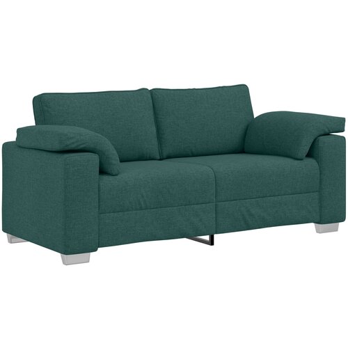 vidaXL Sofa Temno zelena Poliester Standard Vzdržljiv Sofa za 3 osebe, (22094455) Cene