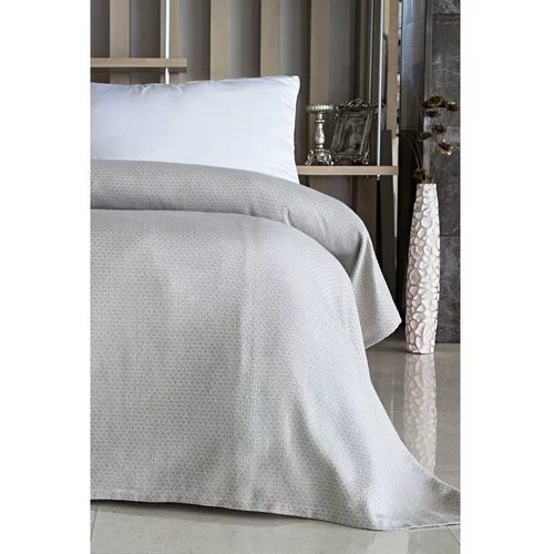 Mijolnir Svijetlo sivi pamučni prekrivač za bračni krevet 190x220 cm More –