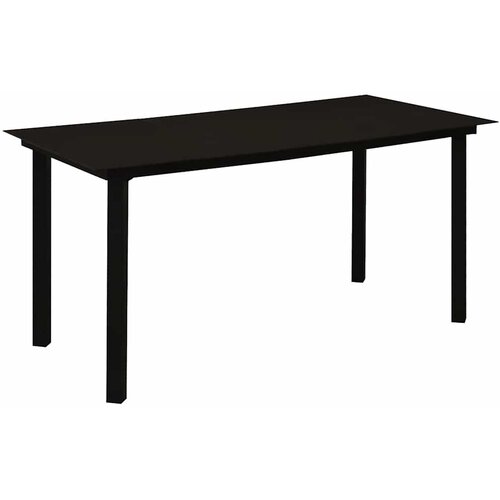  7-dijelni vrtni blagovaonski set od PVC ratana crni Slike