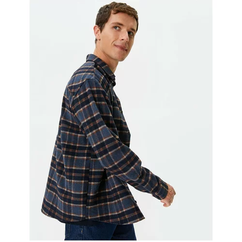 Koton Lumberjack Shirt Pocket Detailed Classic Collar Buttoned Long Sleeve