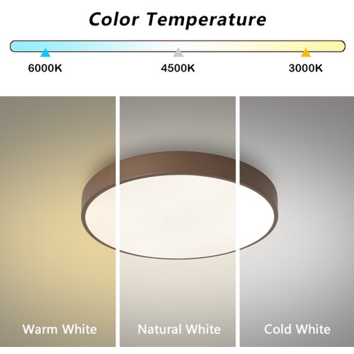  Brilagi - LED prigu&amp;scaron;iva stropna svetiljka POOL LED/36W/230V 3000-6000K 30 cm braon+daljinski upravljač Slike
