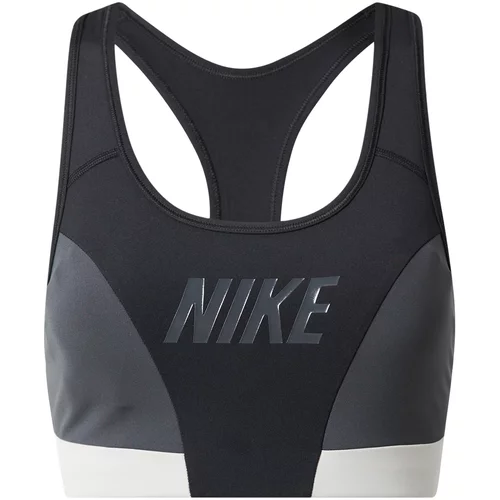 Nike Sportski grudnjak siva / crna / bijela