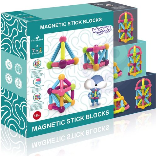 Woopie set magnetnih blokova 38 el. Slike