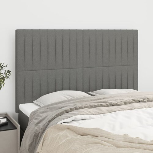  Uzglavlje tamno sivo 144x5x118/128 cm tkanina Cijene