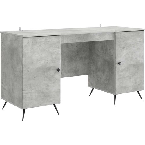  Stol Betonska siva 142,5 x 50 x 75 cm Konstruirano drvo Slike