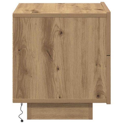  Noćni ormar s ladicama Umjetnički hrast 70 x 36 x 40,5 cm Slike