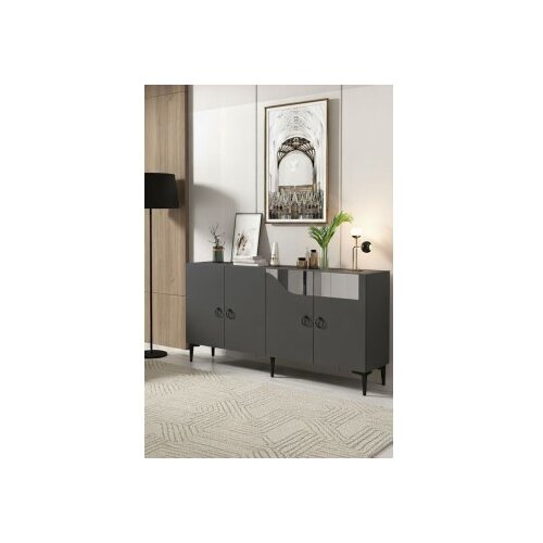 Hanah home Komoda Gama 150, Anthracit-siva Cene