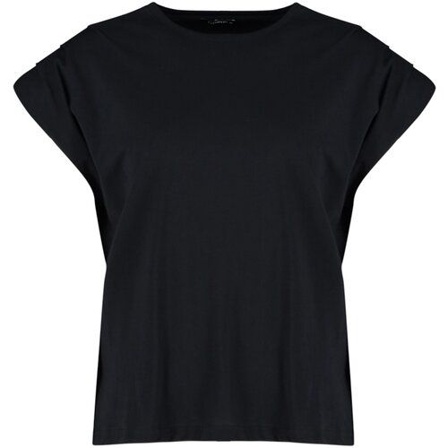 Trendyol Curve Plus Size Blouse - Black - Relaxed fit Slike