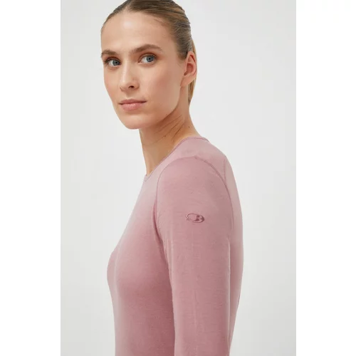 ICEBREAKER Funkcionalna majica z dolgimi rokavi 200 Oasis roza barva