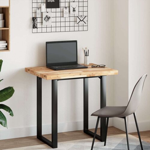 vidaXL Kopalniški pult neobdelan 80x60x4 cm trden akacijev les Cene