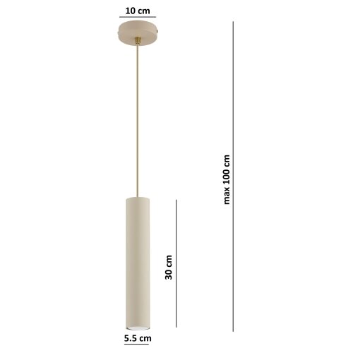  Brilagi - Visilica na sajli 1xGU10/15W/230V bež/zlatna Slike