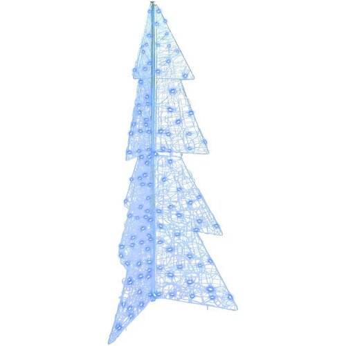 VidaXL Božićno drvce s 160 LED svjetlima Plava 150 cm Akril Slike
