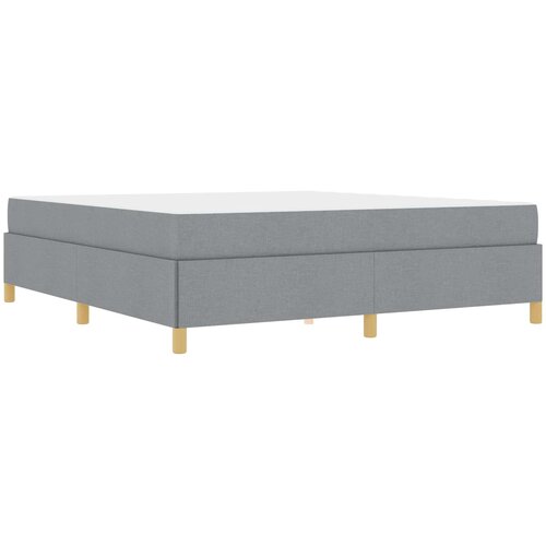  Krevetna konstrukcija Svijetlo siva 180 x 200 cm tkanina Slike