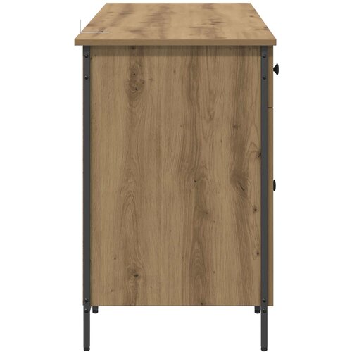  Računalni stol s ladicama Umjetnički hrast 131 x 48 x 75 cm Slike