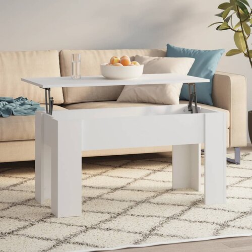  Stolić za kavu bijeli 101x49x52 cm od konstruiranog drva Cene