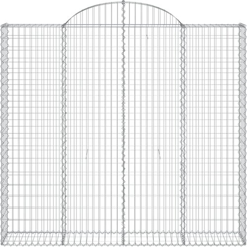  Lučne gabionske ko&amp;scaron;are 3 kom 200x30x180/200cm pocinčano željezo Slike