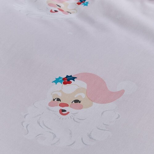 Catherine Lansfield Ružičasta posteljina za bračni krevet 200x200 cm Vintage Christmas Santa &amp;ndash; Slike