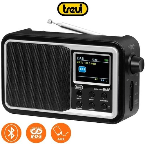 Trevi prenosni digitalni radio 7F96R črn Slike