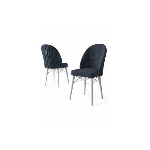 Hanah home set 6 stolica ritim anthracite white Slike