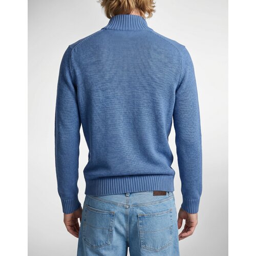 Polo Ralph Lauren Puloverji PULL DEMI ZIP EN COTON Modra Slike