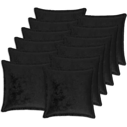  Presvlaka za jastuk 12 pcs HOUTEN Crna 50 x 50 cm Flanel - Crna 50 x 50 cm 12 Cijene