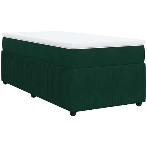Box spring krevet s madracem tamnozeleni 90x200 cm bar&amp;scaron;unasti Slike