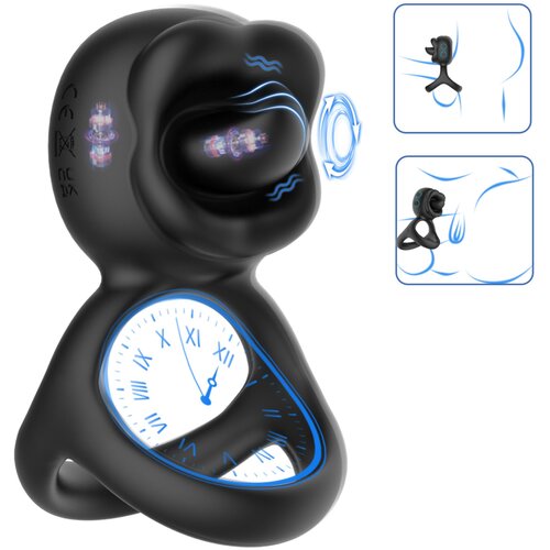 Biu-Biu penis prsten i vibrirajući stimulator klitorisa (crni) Cijene