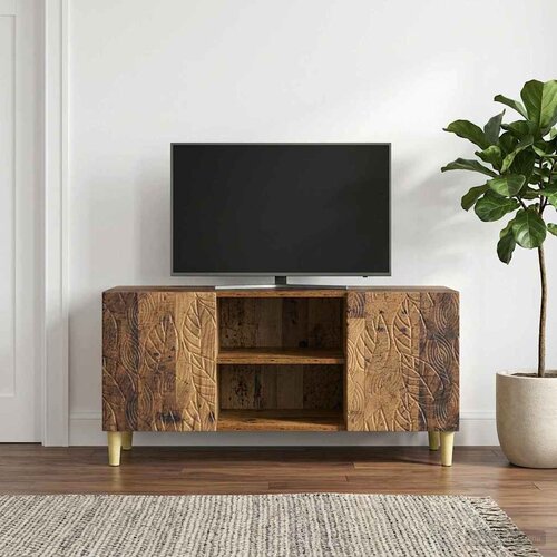 TV ormar 102 x 34,5 x 50 cm Staro drvo Konstruirano drvo Slike