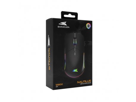White Shark MIŠ BGM-011 NAUTILUS Crni RGB / 12.800 dpi Cene