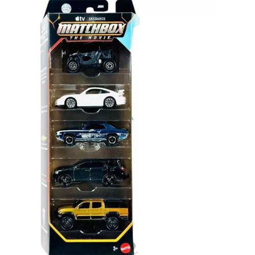 Mattel Matchbox Film: Potjera za negativcima 5-dijelni set malih automobila - Slike