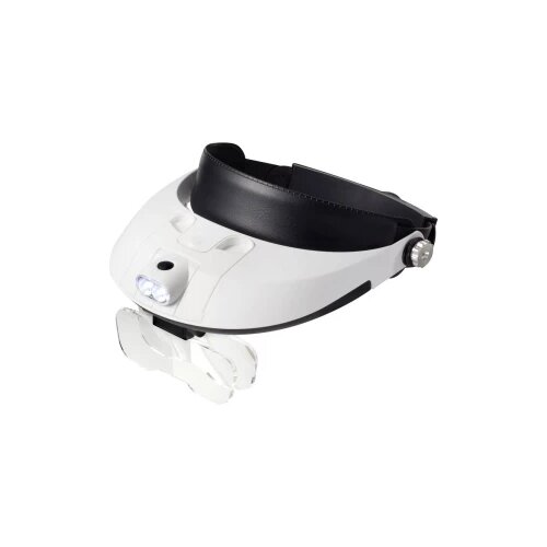 Toolcraft Povećalo za glavu S LED rasvjetom Faktor uvećanja: 1.0 x, 1.5 x, 2.0 x, 2.5 x, 3.5 x Veličina leće: (D x &amp;Scaron;) 107 mm x 48 mm Bijel Slike