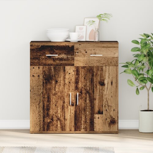 VidaXL Ormarić / Komoda Staro drvo 79 x 38 x 80 cm Konstruirano drvo Slike