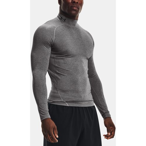 Under Armour T-Shirt HG Armour Comp Mock LS-GRY - Men Slike
