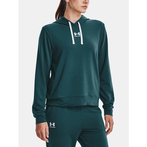 Under Armour Sweatshirt Rival Terry Hoodie-GRN - Women Slike