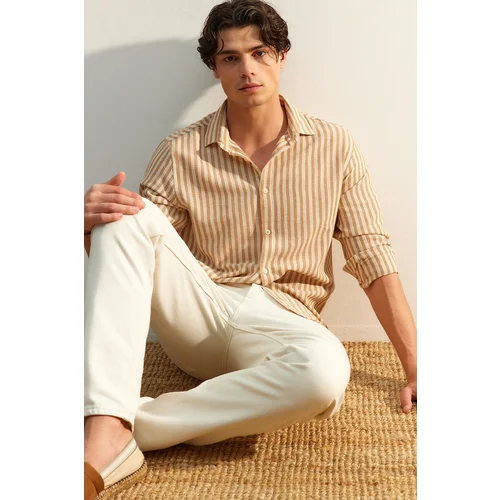 Trendyol Shirt - Beige - Regular fit