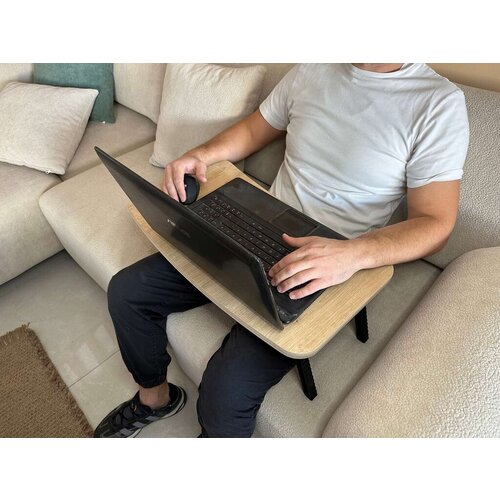 Hanah home Postolje za laptop Milton, 60x34x24 cm, Hrast Cene