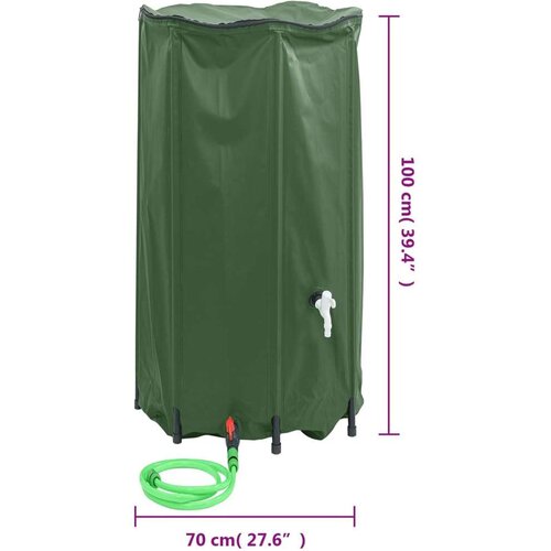  Spremnik za vodu sa slavinom sklopivi 380 L PVC Slike